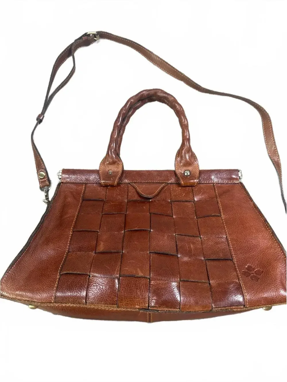 Patricia Nash Woven Leather Zaragoza Satchel